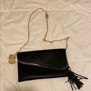 Black crossbody purse/clutch (chain comes off)